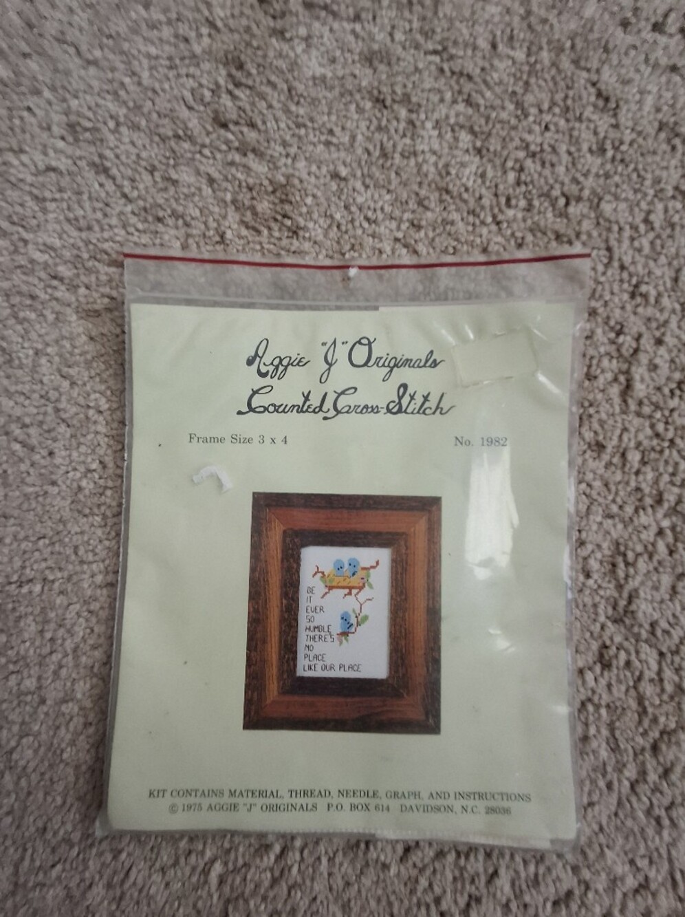 Vintage Cross Stitch from 1975